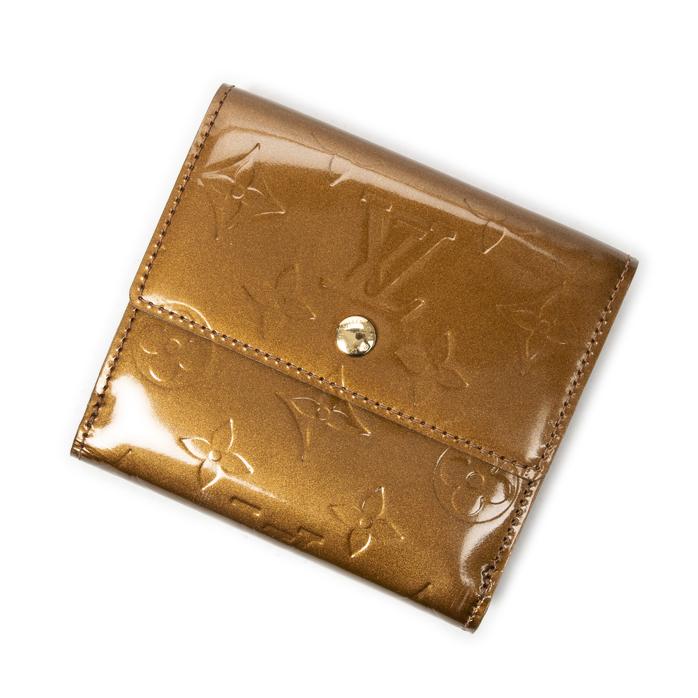 Louis Vuitton Elise   in Vert Olive Monogram Vernis